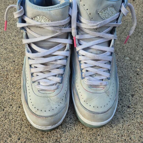 Air Jordan 2 J Balvin Retro Mens 10 Blue Sneakers Shoes 2022 DQ7691-419 - Picture 6 of 16